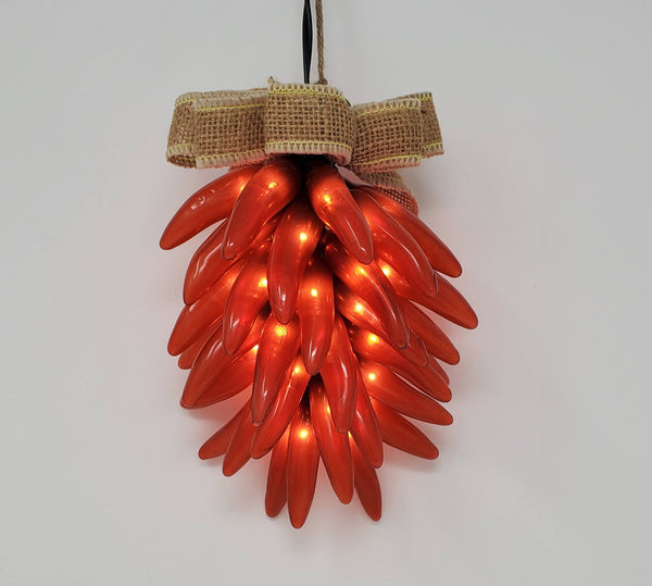 Chile Pepper Lighted Rista - 35 Lights - Red