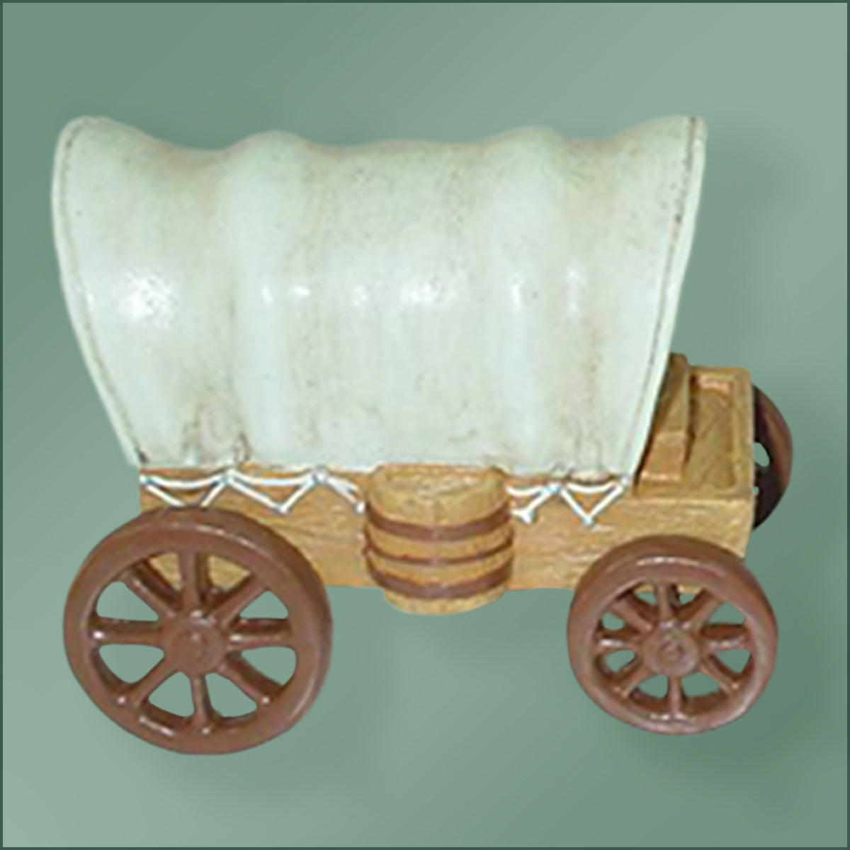 Polyresin - Covered Wagon Ornament