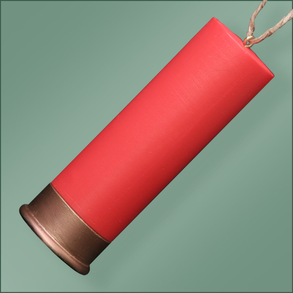 Polyresin - Shotgun Shell Ornament - Red