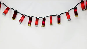 Light Set - Shotgun Shell Light String - 50 Lights - Red